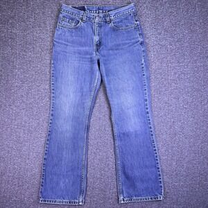 VTG Y2K Levis 515 Jeans Womens 8 Med Blue Lower Rise Boot Cut USA Made